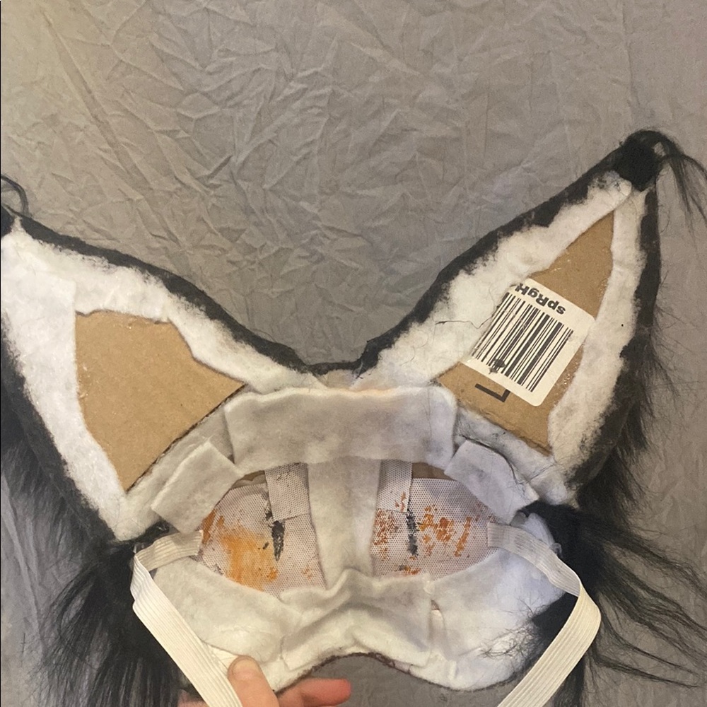 Black and brown cat therian mask - Picture 3 of 4